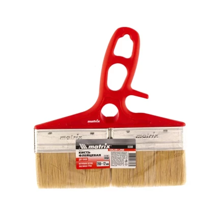 Кисть флейцевая для лаков, 200 x 12, натуральная щетина, пластиковая ручка Color line Matrix 83369 купить в Ижевске
