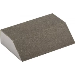 Губка шлифовальная ЗУБР "МАСТЕР" четырехсторонняя угловая, средняя жесткость, Р120, 100х68х42х26мм 35613-120