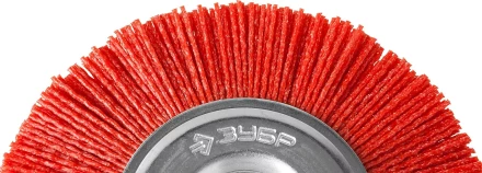 ЗУБР &quot;ПРОФЕССИОНАЛ&quot;. Щетка дисковая для дрели, нейлоновая проволока с абразивным покрытием, 125мм 35161-125_z02 купить в Ижевске