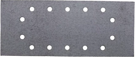 Лист шлиф. универсал. URAGAN с покрытием стеарата цинка, 14 отверстий по кругу, для ПШМ, P100, 115х280мм, 50шт 907-23104-100-50 купить в Ижевске