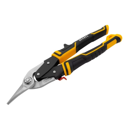 Ножницы по металлу Denzel, 270 мм, прямой и левый рез, сталь-СrMo, трехкомпонентные рукоятки, 78372 купить в Ижевске