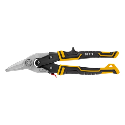 Ножницы по металлу Denzel, 270 мм, прямой и левый рез, сталь-СrMo, трехкомпонентные рукоятки, 78372 купить в Ижевске