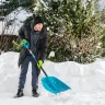 Лопата для уборки снега Palisad 61677, полипропилен, 365х450х1355 мм, алюминиевый черенок, усиленная, LUXE купить в Ижевске