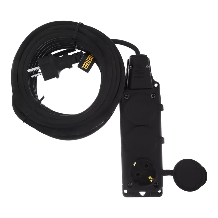 Удлинитель-шнур силовой Denzel Top Series 37421, КГТТ, 10м, 3 розетки, 3 x 1,5 мм, 3 м купить в Ижевске