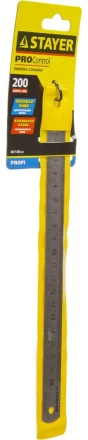 Линейка STAYER &quot;PROFI&quot; нержавеющая, двухсторонняя гравированная шкала, 0,2м 3427-020_z01 купить в Ижевске