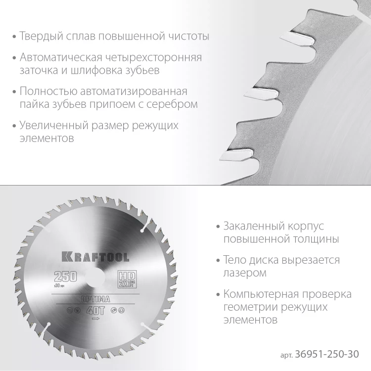 Диск пильный OPTIMA, повышенный ресурс 36951-250-30 купить в Ижевске