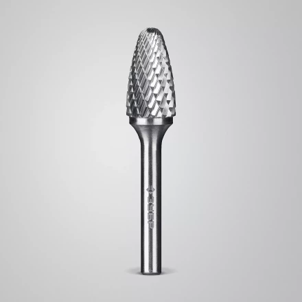 Зубр Твердосплавная борфреза F - парабола с закругленным углом, 14 х 25 мм, радиус 3.5 мм (28805-14-25) купить в Ижевске