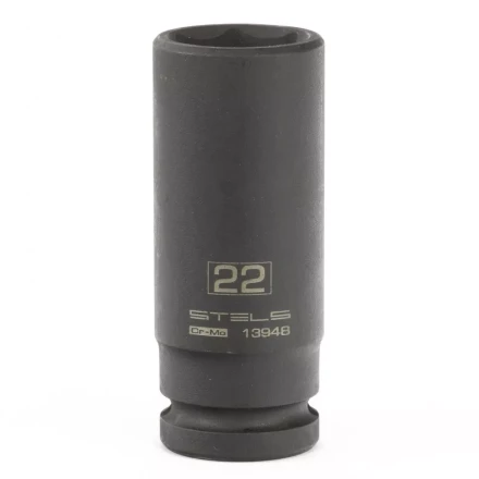 Головка ударная удлиненная шестигранная, 22 мм, 1/2, CrMo Stels 13948 купить в Ижевске