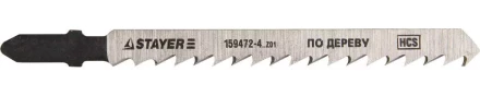 Полотна STAYER "STANDARD", T101D, для эл/лобзика, HCS, по дереву, фанере, чистый рез, EU-хвост., шаг 4мм, 74мм, 2шт 159472-4_z01 купить в Ижевске