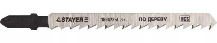 Полотна STAYER "STANDARD", T101D, для эл/лобзика, HCS, по дереву, фанере, чистый рез, EU-хвост., шаг 4мм, 74мм, 2шт 159472-4_z01 купить в Ижевске