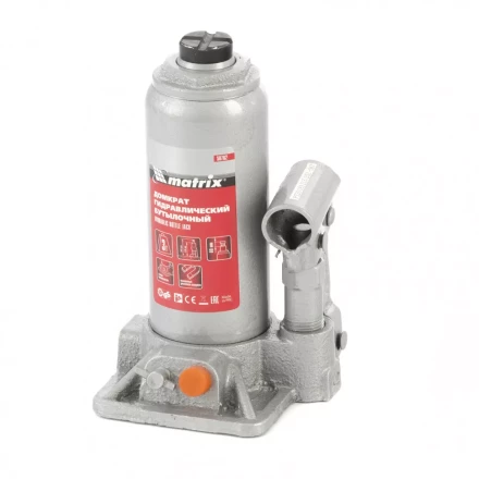 Домкрат гидравлический бутылочный 3 т h подъема 178-343 мм Matrix 50762 купить в Ижевске