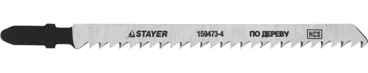 Полотна STAYER "STANDARD", T301CD, для эл.лобзиков, HCS, по дереву, фанере, ДВП, ДСП, быстр точный рез, EU-хвост., 100/4мм, 2шт 159473-4 купить в Ижевске