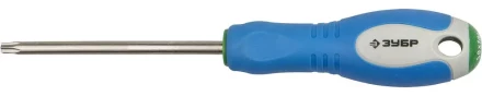 Отвертка ЗУБР, Cr-V сталь, трехкомпонентная рукоятка, цветовая индикация типа шлица, TORX №30, 100мм 25254-30-100 купить в Ижевске
