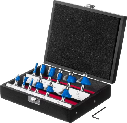 ЗУБР 12 шт, набор профильных фрез по дереву, Профессионал (28796-H12) купить в Ижевске