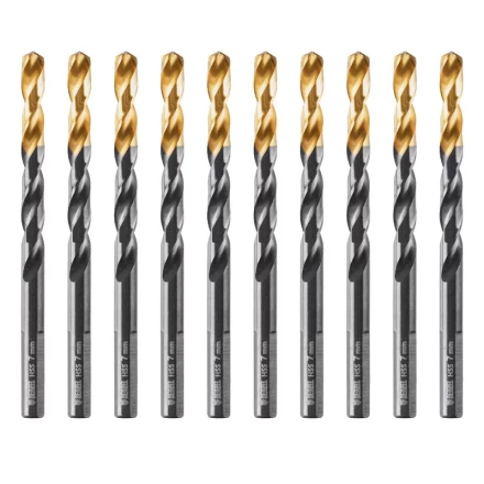 Сверло по металлу, 7 мм, HSS-Tin, Golden Tip, 10 шт. Denzel 717217 купить в Ижевске
