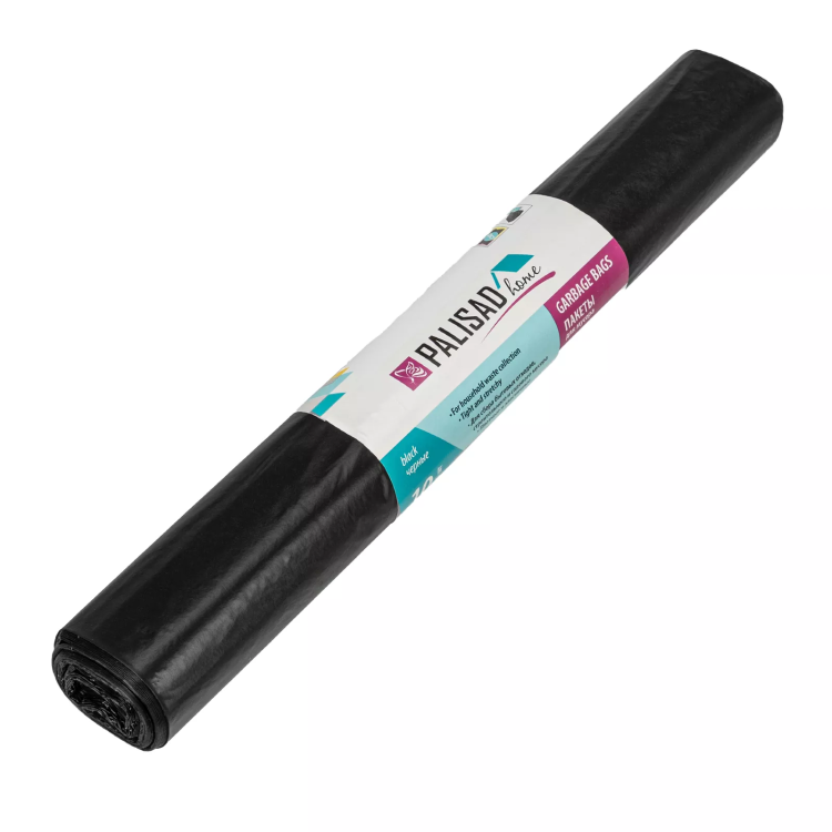 Пакеты для мусора 120 л x 10 шт., ПВД прочные черные, длинный ролик, Home Palisad 927265 купить в Ижевске