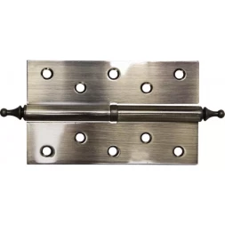 Петля дверная разъемная ЗУБР "ЭКСПЕРТ", 1 подшипник, цвет ст. латунь (AB), правая, с крепежом, 125х75х2,5мм,2шт 37605-125-5R