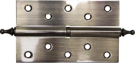 Петля дверная разъемная ЗУБР &quot;ЭКСПЕРТ&quot;, 1 подшипник, цвет ст. латунь (AB), правая, с крепежом, 125х75х2,5мм,2шт 37605-125-5R купить в Ижевске