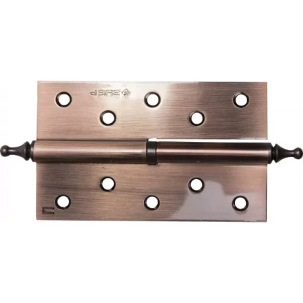 Петля дверная разъемная ЗУБР &quot;ЭКСПЕРТ&quot;, 1 подшипник, цвет ст. медь (AC), правая, с крепежом, 125х75х2,5мм, 2 шт 37605-125-6R купить в Ижевске