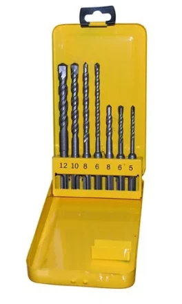 Набор буров SDS+ 5;6;8Х110 мм 6;8;10;12Х160 мм 7 штук металлический футляр Энкор 10997 купить в Ижевске