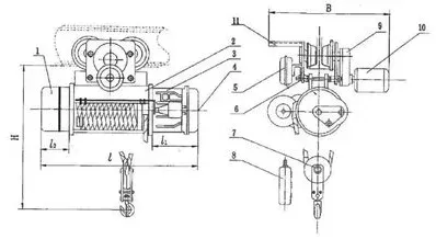 Тельфер электрический с тележкой, ТM-1S-2-12 Magnus-Profi Professional купить в Ижевске