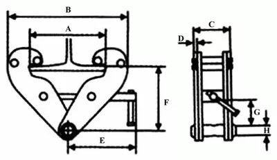 Захват балочный тип JT клипса LB г-п 3 тонн купить в Ижевске