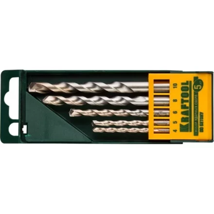 Набор KRAFTOOL Сверла &quot;INDUSTRIE QUALITAT&quot; по бетону ударные, самоцентр. наконечник, цилиндр. хвостовик, в боксе, 5шт 29165-H5 купить в Ижевске
