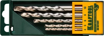 Набор KRAFTOOL Сверла &quot;INDUSTRIE QUALITAT&quot; по бетону ударные, самоцентр. наконечник, цилиндр. хвостовик, в боксе, 5шт 29165-H5 купить в Ижевске