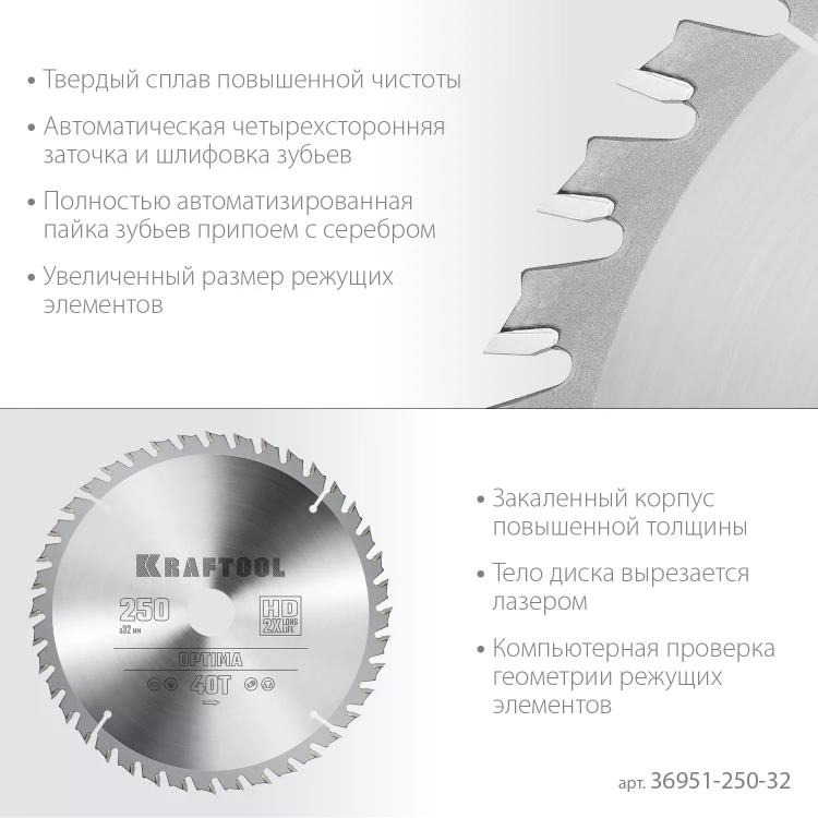 Диск пильный OPTIMA, повышенный ресурс 36951-250-32 купить в Ижевске
