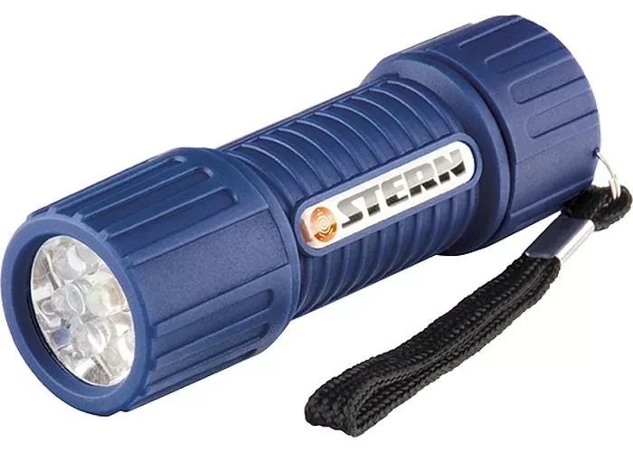 Фонарь светодиодный, серый корпус с мягким покрытие, 9Led, 3хААА, Stern 90512 купить в Ижевске