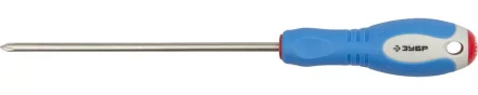 Отвертка ЗУБР, Cr-V сталь, трехкомпонентная рукоятка, цветовая индикация типа шлица, PH №1, 150мм 25252-1-150_z01 купить в Ижевске