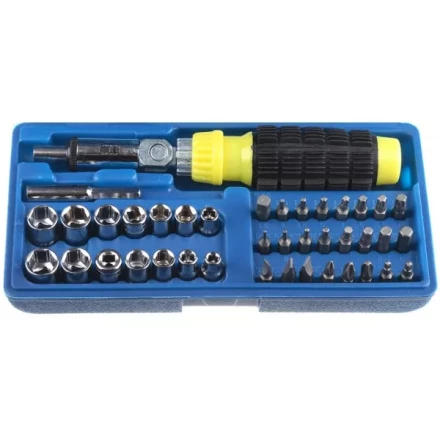 Набор STAYER Отвертка реверсивная с торцовыми головками и битами, 41 предмет 2555-H41 купить в Ижевске