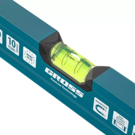 Уровень алюминиевый 600 мм магнитный 2 глазка Magnetisch  Gross 33711 купить в Ижевске