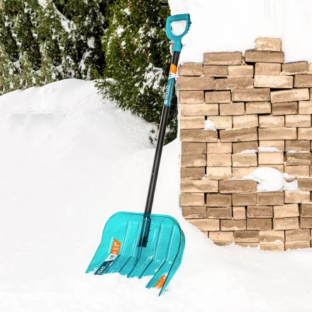 Лопата для уборки снега поликарбонат Palisad 61690, 460х400х1400 мм, алюминиевый черенок, LUXE купить в Ижевске