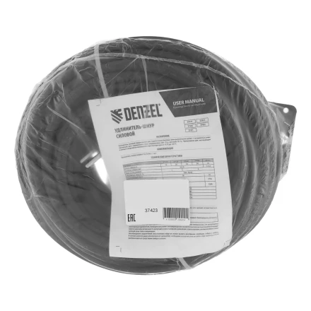 Удлинитель-шнур силовой Denzel Top Series , КГТТ, 20м, 3 розетки, 3 x 2,5 мм, 3 м 37423 купить в Ижевске