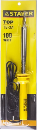 Паяльник STAYER &quot;STANDARD&quot; с пластмассовой рукояткой и долговечным жалом, 100 Вт, клин 55330-100 купить в Ижевске