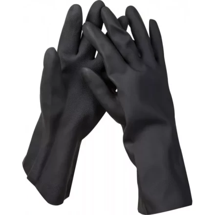 Перчатки KRAFTOOL противокислотные, неопреновые, повышенной прочности, с х/б напылением, размер XL 11282-XL купить в Ижевске