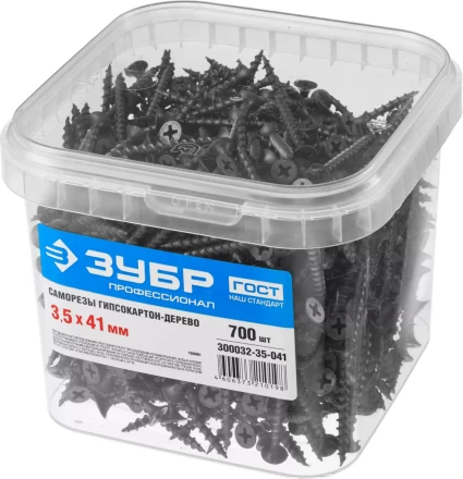 Саморезы ЗУБР СГД 16 х 3.5 мм фосфатированное покрытие 2300 шт Профессионал 4-300032-35-016 купить в Ижевске