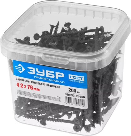 Саморезы ЗУБР СГД 16 х 3.5 мм фосфатированное покрытие 2300 шт Профессионал 4-300032-35-016 купить в Ижевске
