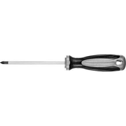 Отвертка MIRAX 25096-1-10, закаленный стержень, двухкомпонентная рукоятка, PH1x100мм 25096-1-10 купить в Ижевске