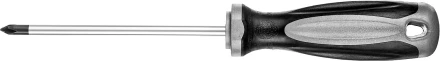 Отвертка MIRAX 25096-1-10, закаленный стержень, двухкомпонентная рукоятка, PH1x100мм 25096-1-10 купить в Ижевске