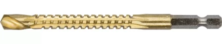 ЗУБР. Сверло фрезеровальное по дереву и тонкому листовому металлу, шестигранный хвостовик 1/4&quot;, 8х110мм 29966-08 купить в Ижевске