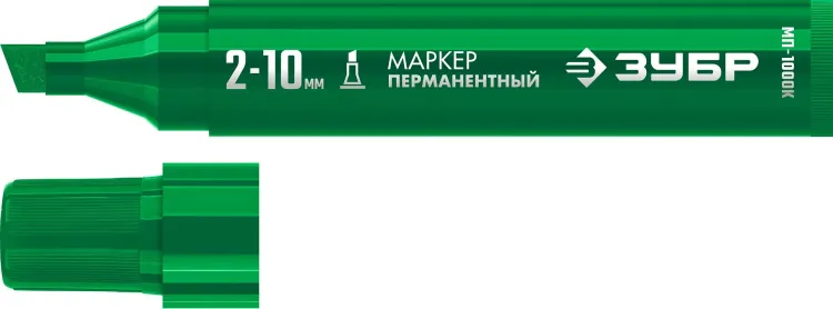 ЗУБР МП-1000К зеленый, 2-10 мм, клиновидный перманентный марке (06333-4) купить в Ижевске