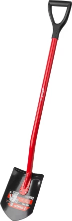 ЗУБР МАСТЕР, 280 х 190 х 1200 мм, полотно 1.5 мм, закалено, стальной изогнутый черенок с рукояткой, штыковая лопата (39523) купить в Ижевске