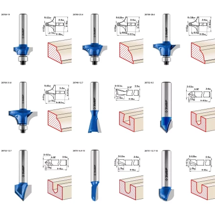 ЗУБР 30 шт, набор профильных фрез по дереву, Профессионал (28796-H30) купить в Ижевске