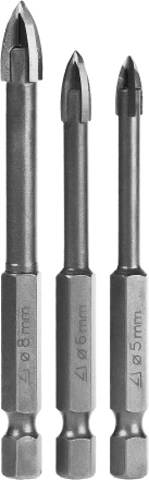 Набор: Сверла по керамике и стеклу, d=5-6-8 мм, STAYER &quot;PROFI&quot; 2985-Н3 2985-H3_z01 купить в Ижевске