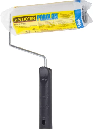 Валик &quot;ПОРОЛОН&quot; малярный в сборе, бюгель 6мм, 44x180мм, STAYER Master 0360-18_z01 купить в Ижевске