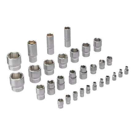 Набор инструментов Denzel 15803, 1/2&quot;, 1/4&quot;, CrV, S2, пластиковый кейс, 100 предметов купить в Ижевске