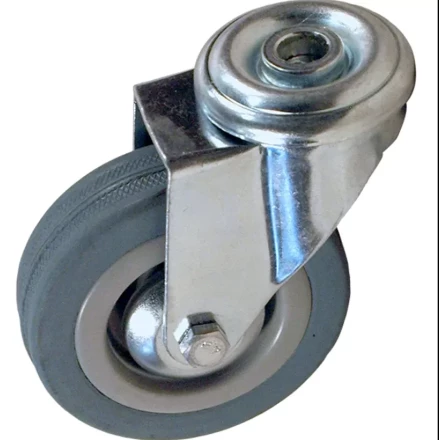 Аппаратное поворотное колесо под болт HITCH 50*18 резина серая SChg25 (SZ084849) купить в Ижевске