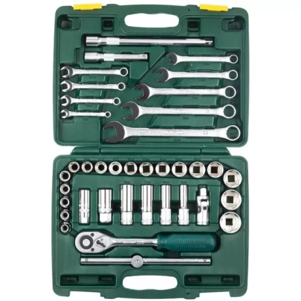 Набор KRAFTOOL &quot;EXPERT QUALITAT&quot; Торцовые головки &quot;SUPER LOCK&quot; с присоединит квадратом, 1/2&quot;, 38 предметов 27886-H38_z01 купить в Ижевске